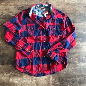 Red and blue flannel